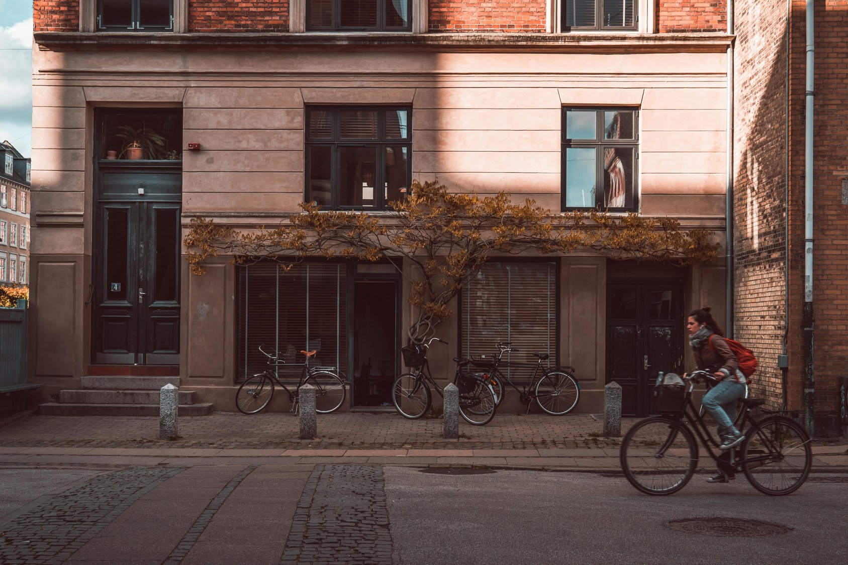 Your typical apartment building in Copenhagen.