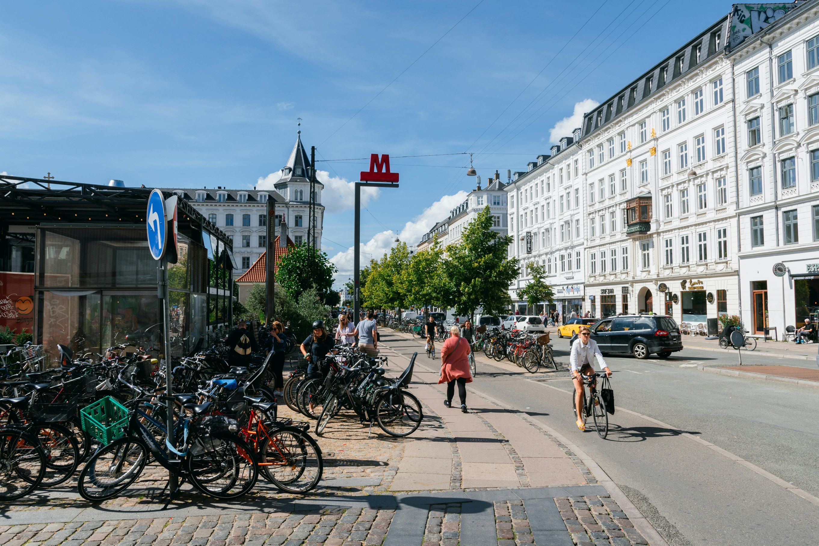 Cycling and public transportation is the way to go in Denmark.
